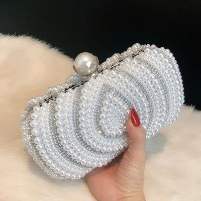 Pearl Clutch Bags Women Purse