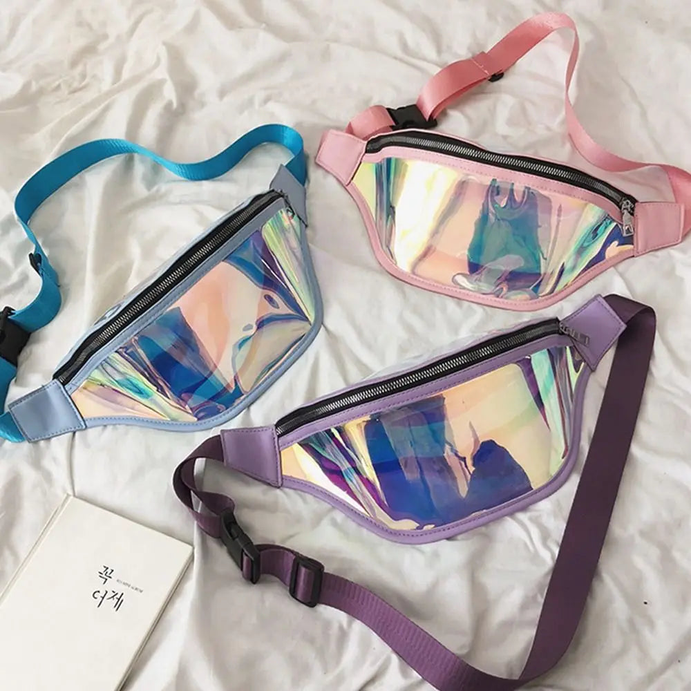 Bumbag Crossbody Bag Transparent Waist Bag for Woman