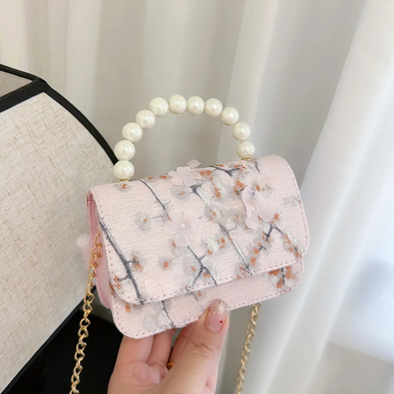 Lovely Flower Baby Girls Chain Crossbody Bags