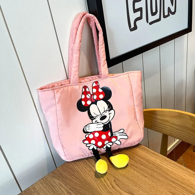 Disney New Girls Canvas Bag Cartoon Mickey Tote Bag