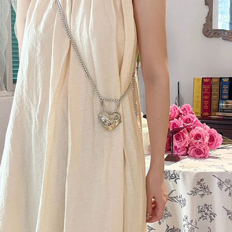 Fashionable Metal Heart  Crossbody Bags For Women