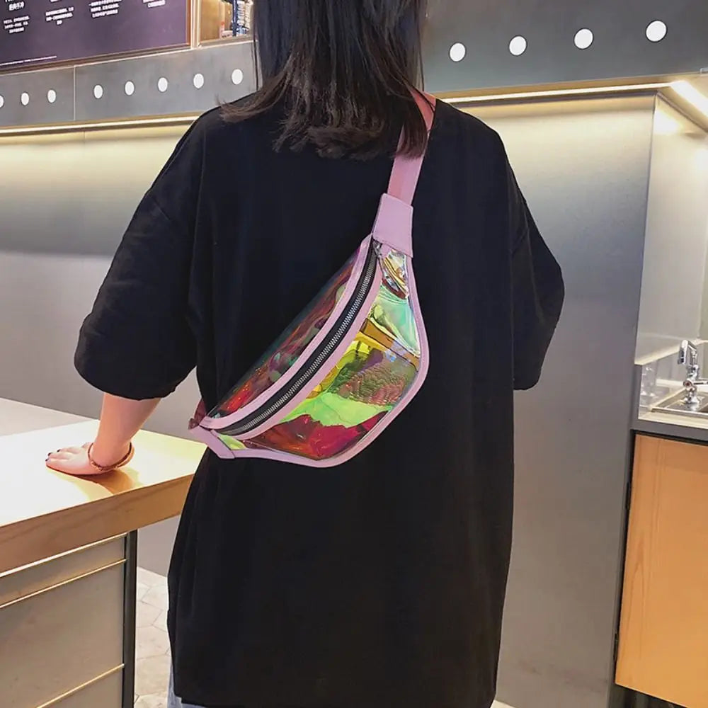 Bumbag Crossbody Bag Transparent Waist Bag for Woman