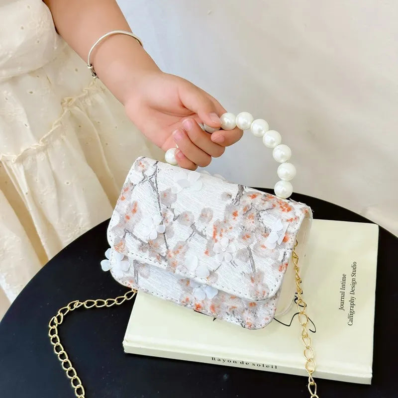 Lovely Flower Baby Girls Chain Crossbody Bags