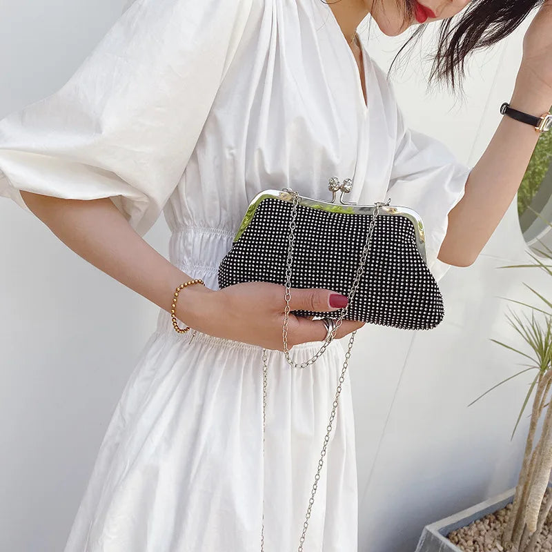 Luxury Dress Clutch Hand Bag Shiny Designer